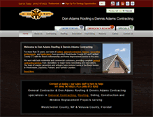 Tablet Screenshot of dennisadamscontracting.com